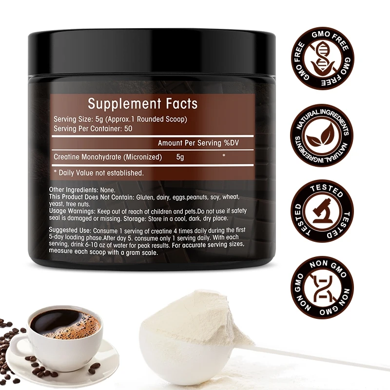 Creatine Monohydrate Powder - Kexinsh Creatine Powder Rasa Kopi |