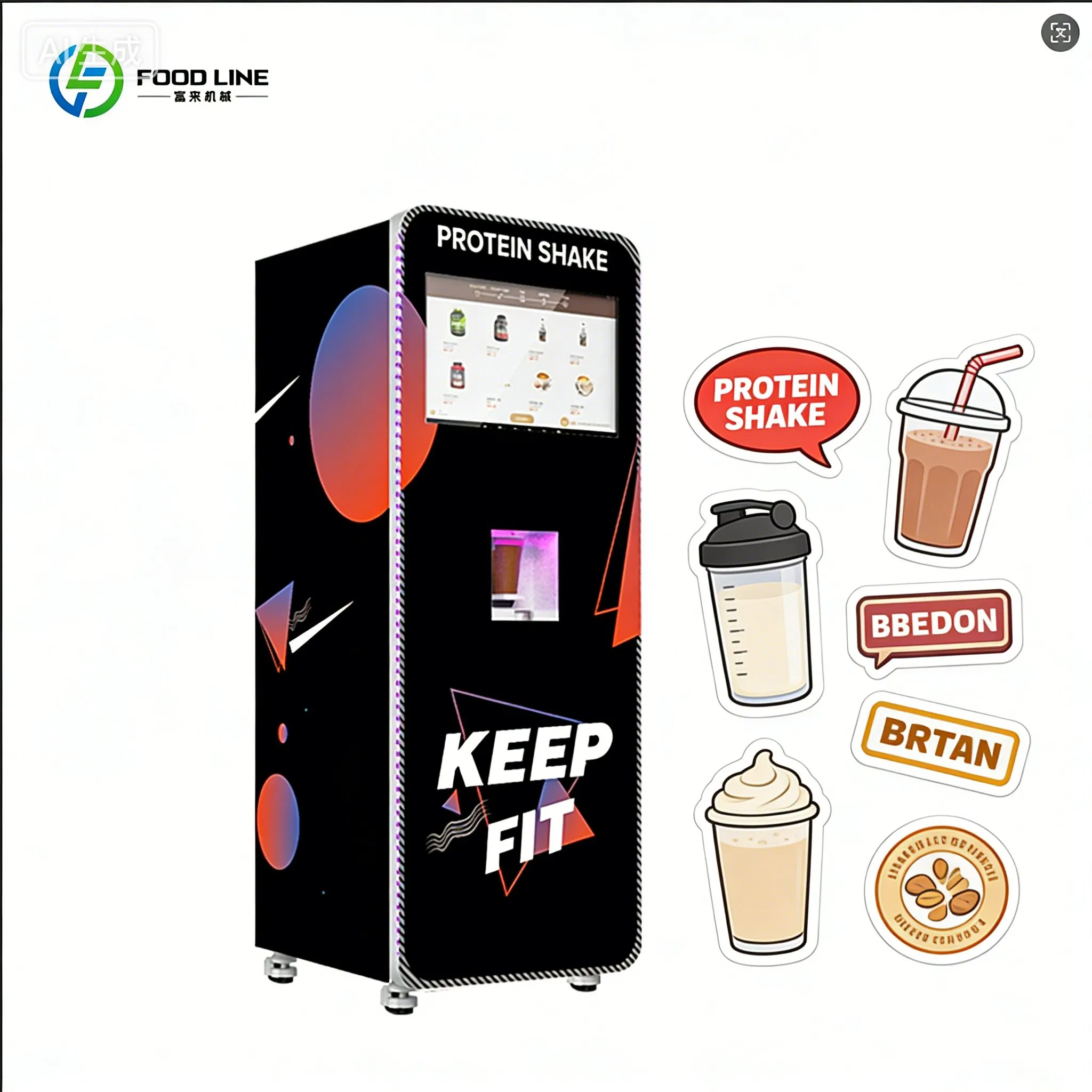 Nutrition Fitness Equipment - Mesin Penjual Otomatis Minuman Protein, Peralatan