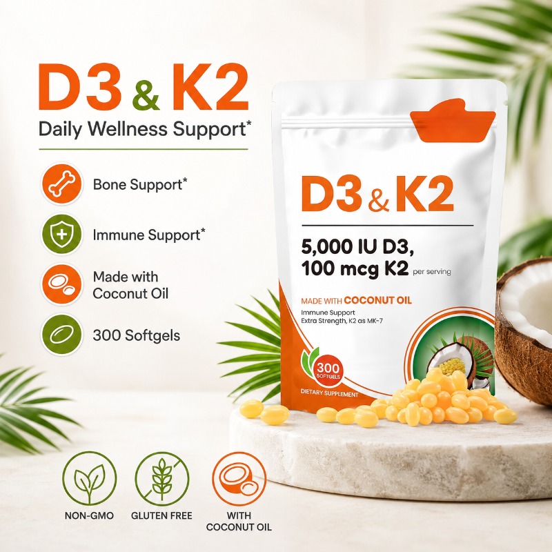 Vitamin D3 K2 Drop - Softgel Vitamin D3 K2 dengan Minyak