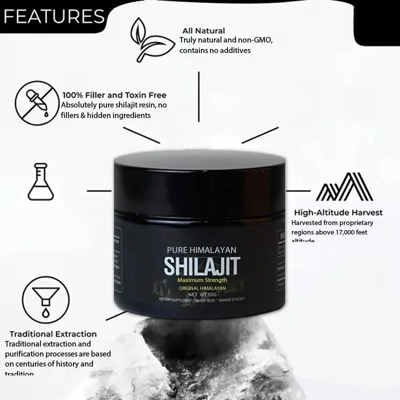 30g /50g100% Pasta Resin Shila - Shilajit Resin Pure ulasan dan harga