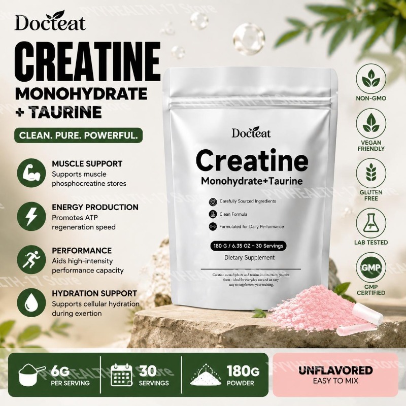 Docteat Creatine Monohydrate+T - Creatine Monohydrate Powder ulasan dan harga