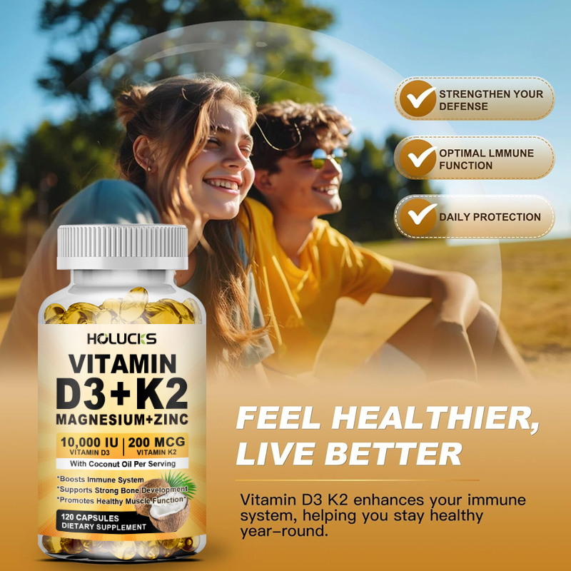 Kapsul Vitamin D3+K2, dengan M - Vitamin D3 K2 Drop ulasan dan harga