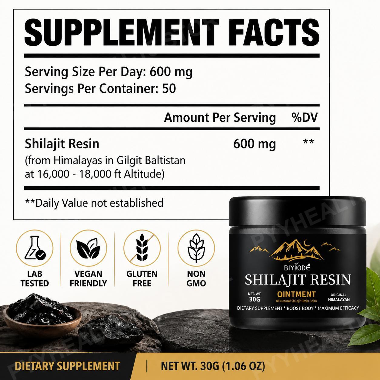 Resin Shilajit Himalaya Murni  - Shilajit Resin Pure ulasan dan harga